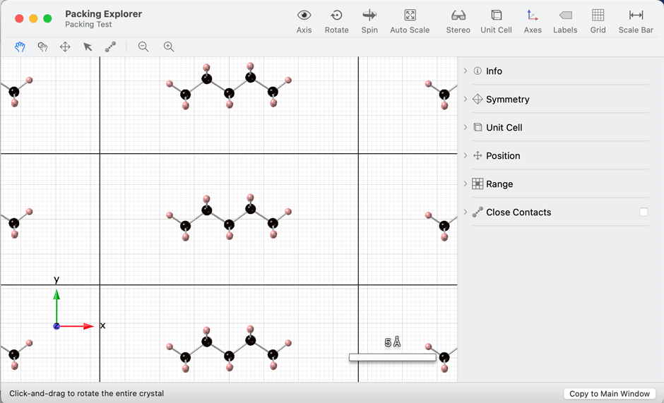 Using the Simulation Inspector to simulate a shear transformation in one phase.